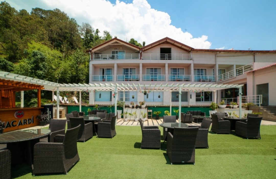 turquoise garden terrace - indraprastha spa resort - dharamshala
